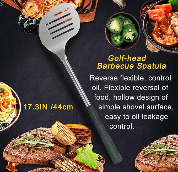 POLIGO 7PCS Golf-Club Style BBQ Tools Set Grilling Tools - Image 4