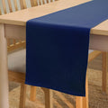 Encasa XO Table Runner 13"x59" Long | Cotton Canvas Fabric | Scotch Blue Solid by EncasaXO