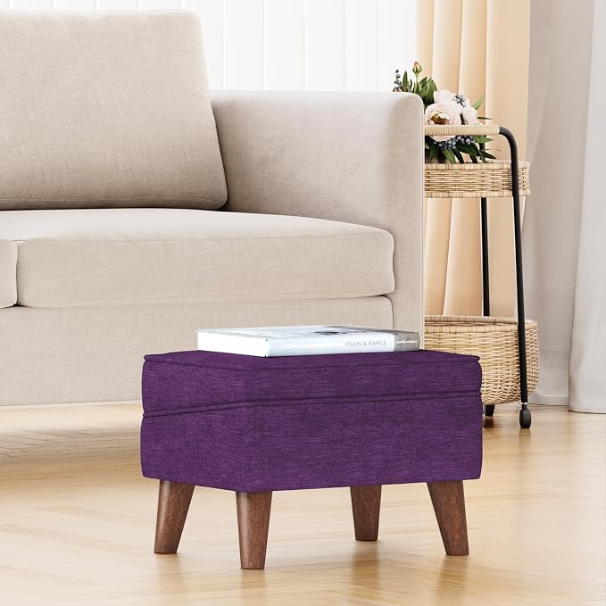 Storage Ottoman, Small Foot Stool Ottoman - Image 6