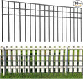 32x10-inch No Dig Animal Barrier Fence, 5 Pack Black Dig Protective Fence by TONGMO