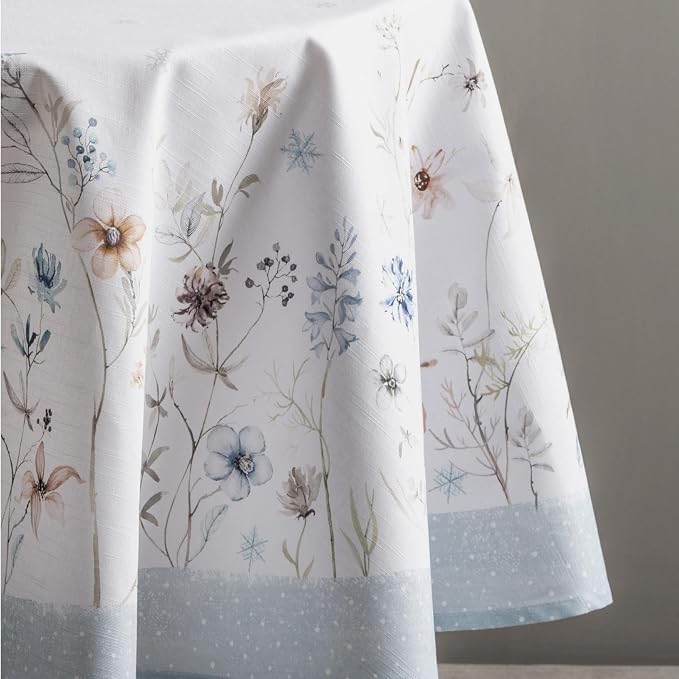 Maison d' Hermine Table Cloth Round Table 100% Cotton 69 Inches Fall Tablecloth - Image 9