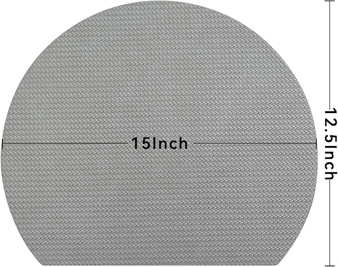 Faux Leather Placemats Set of 6, PU Heat Resistant Dining Table Mats, - Image 7