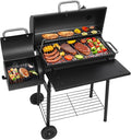 Realcook Charcoal Grills with Offest Smokers: Spacious Barrel Charcoal BBQ by Realcook