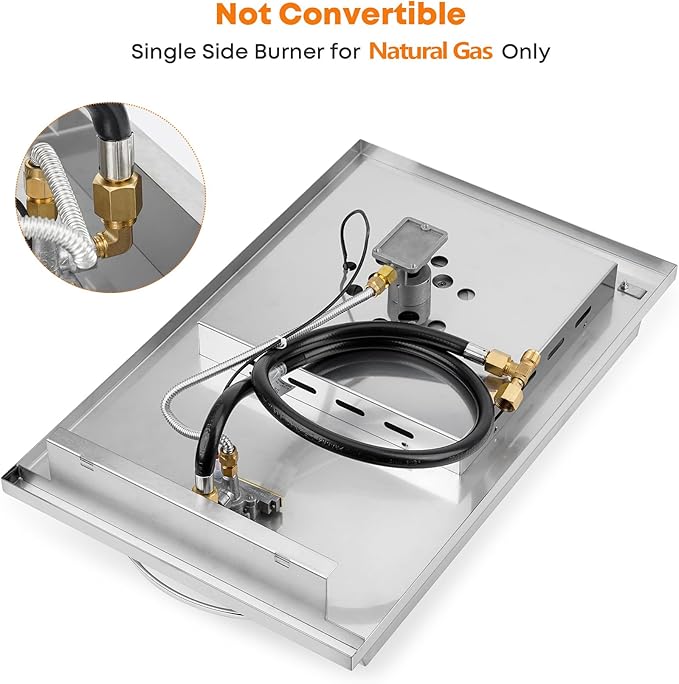 Stanbroil Built-in Stainless Steel Side Burner - Image 5