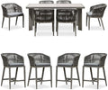 PURPLE LEAF 7 Pieces Outdoor Dining Set Patio Table and Chairs Set by PURPLELEAF