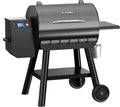LCD Control Wood Pellet Smoker Grill, 700 SQ. IN Cook Area, Pellet Grill by Blatomic