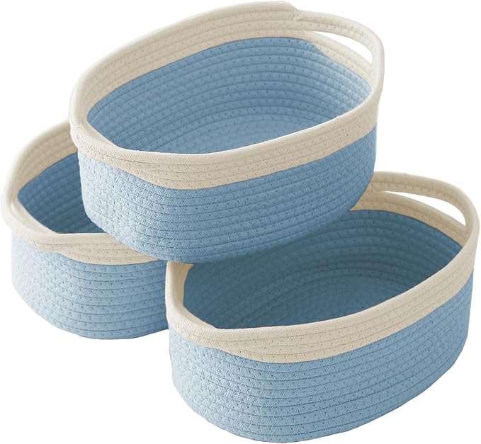 Woven Basket, Small Rope Storage Bin by JMvicyroam