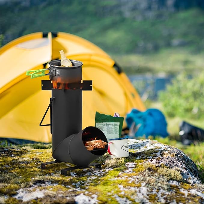 Stanbroil Portable Rocket Stove Cooking Ovens, Wood Burning Stove - Image 8
