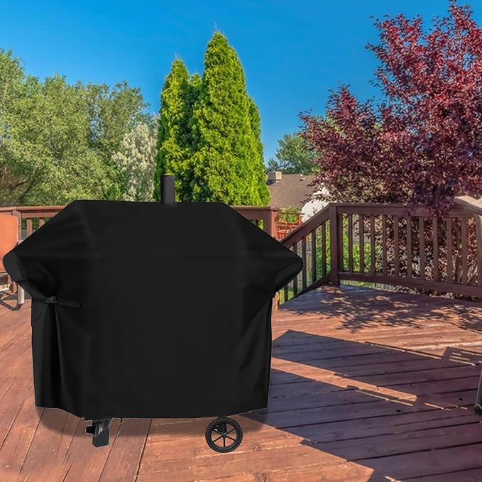 Grill Cover for Oklahoma Joe's Longhorn Combo Charcoal Gas Smokers & Grills - Image 7