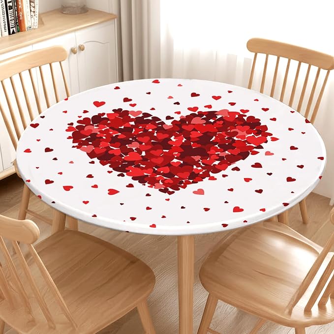 Valentines Day Round Fitted Tablecloth - Image 8
