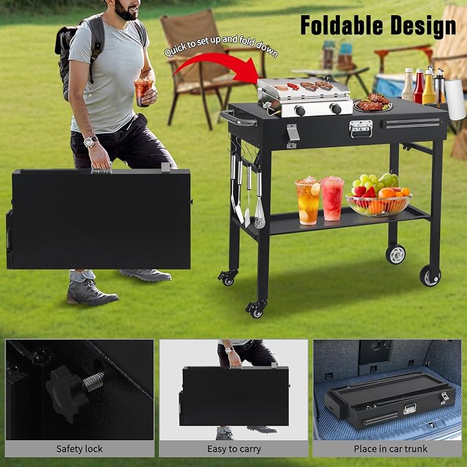 Portable Grill Cart for Blackstone Griddle - Image 7