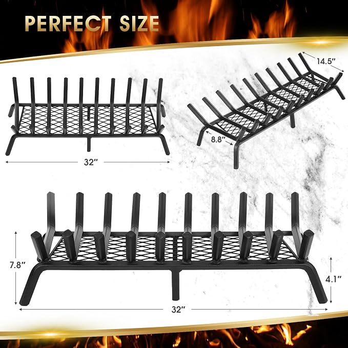 G GOOD GAIN Fireplace Grate - Image 6