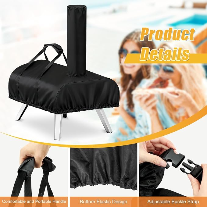 Pizza Oven Cover for Pellethead, TwoPone Waterproof Pizza Oven Accessories - Image 2