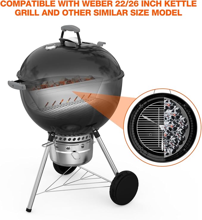 onlyfire Stainless Steel Charcoal Basket Charcoal Briquet Holder - Image 3