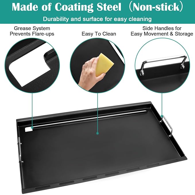 Full-Size Griddle Inserts for Nexgrill Home Depot 6 Burner, Flat Top Griddle - Image 3