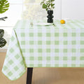 MOSAYT Rectangle Vinyl Tablecloth, 100% Waterproof Buffalo Gingham Plastic by MOSAYT