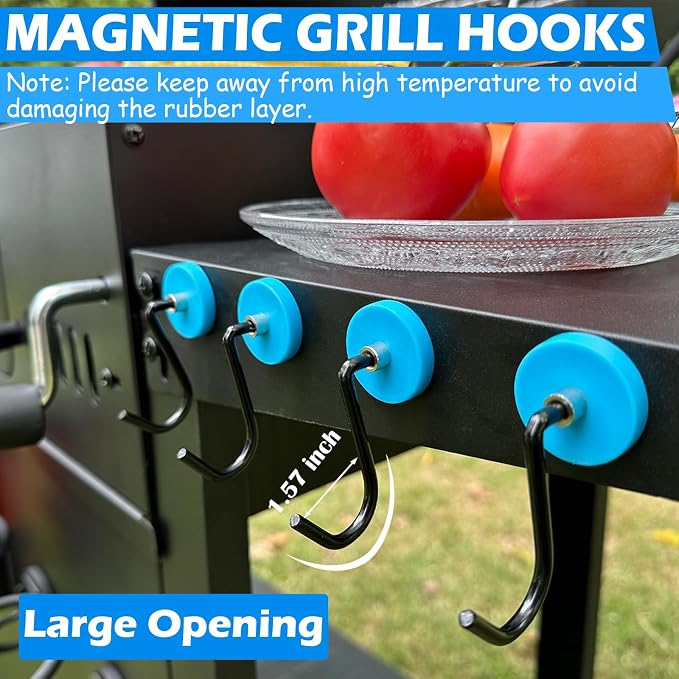 Strong Magnetic Grill Hooks, Heavy Duty Magnet Hooks - Image 5