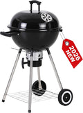 GREEN PARTY 18 inch Kettle Charcoal BBQ Grill by GREENPARTY