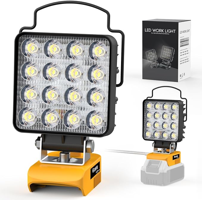 Ecarke 20V Cordless LED Work Light Compatible by Ecarke