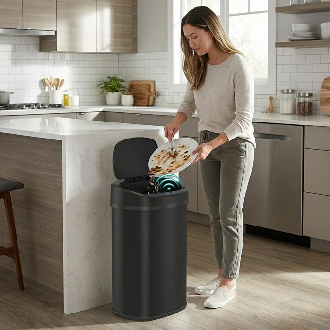iTouchless 13 Gallon Automatic Sensor Trash Can - Image 2