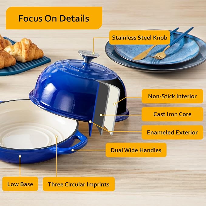 Velaze Enameled Cast Iron Dutch Oven - Image 5