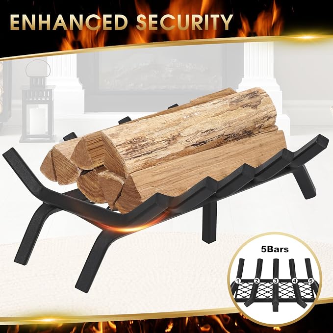 G GOOD GAIN Fireplace Grate - Image 2