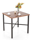 PHI VILLA 36"X36" Outdoor Metal Counter Height Table by PHIVILLAThepioneerofcomfortablehouseholdsupplies