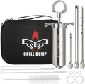 Meat Injector Syringe Kit with 3 Professional Marinade Injector Needles and by Addmoreflavorslesstimemarinating