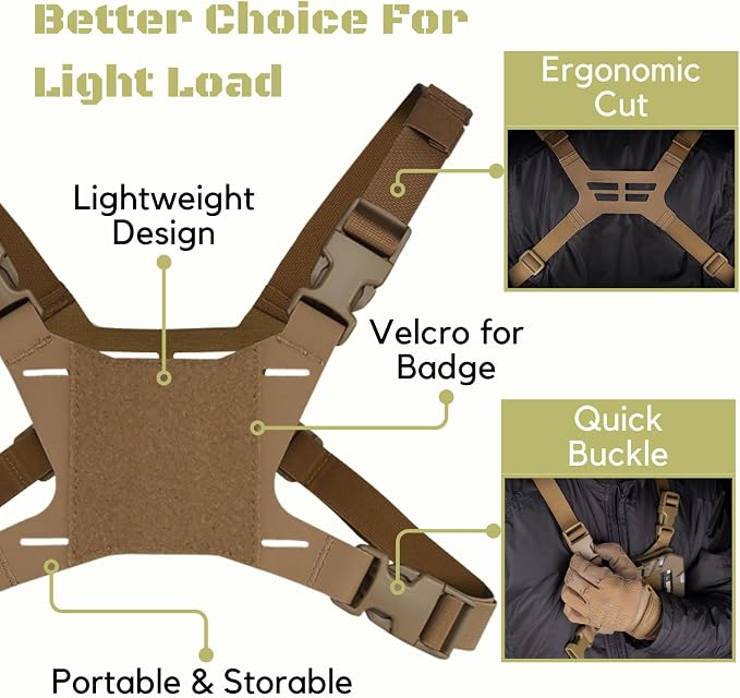 Let-Me-Be FoldPanel Chest Vest Set, Chest Rig Phone Mount - Image 4