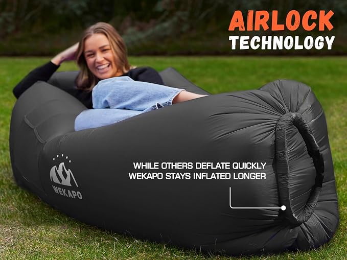 WEKAPO Inflatable Sun Lounger, Air Sofa, Waterproof and Leak-Proof, Picnics and - Image 5