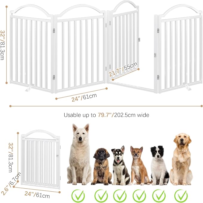 BHG Metal No-Assembly Freestanding Dog Gate - Image 4