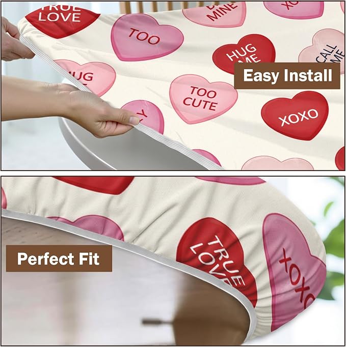 Valentines Day Round Fitted Tablecloth - Image 6