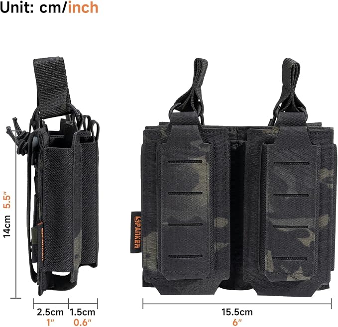 EXCELLENT ELITE SPANKER Tactical Open-Top Single/Double/Triple Molle Mag Pouch - Image 2