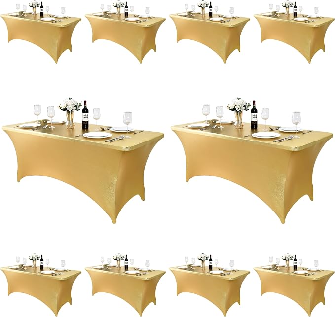 10-Pack 8ft Spandex Table Covers by Unknown