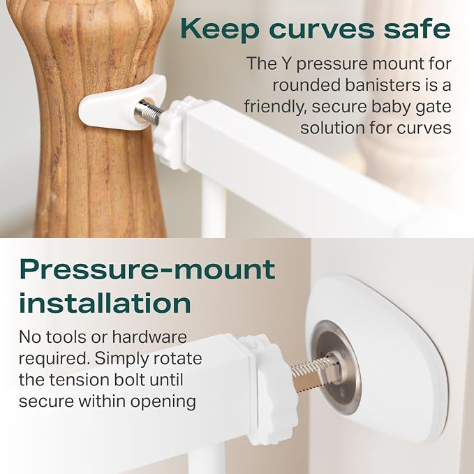 Cumbor 29.7-46" Baby Gate for Stairs, Toddler Safety Essentials for The House - Image 4