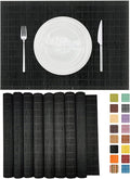 ANDSTAR Set of 8 Pcs Bamboo Placemats Sushi Rolling Mat Japanese Style Natural by Andstar