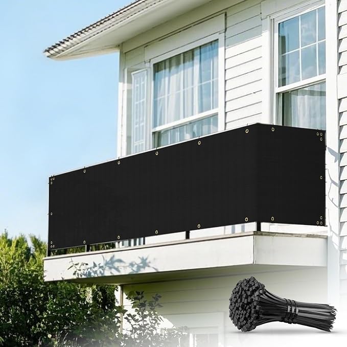 2.5' x 140' Balcony Privacy Screen Fence Cover by Unknown