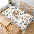 Worltoldb Dog Paw Print Tablecloths by Worltoldb