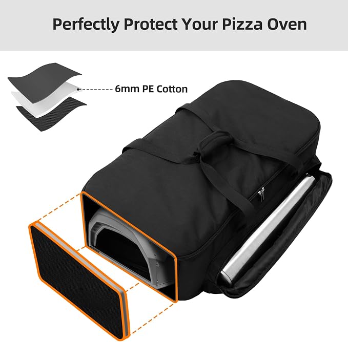 NOELIFE 6mm Padded Bag for Ooni Karu 12 and Karu 2, Outdoor Portable Carrying - Image 2