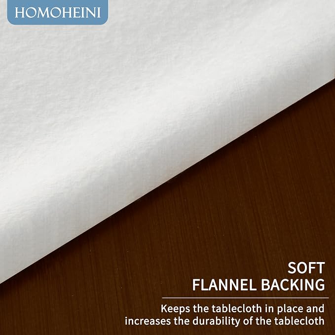 Square Table Cloth, 100% Waterproof Tablecloth Oil Proof Spill Proof Vinyl - Image 6