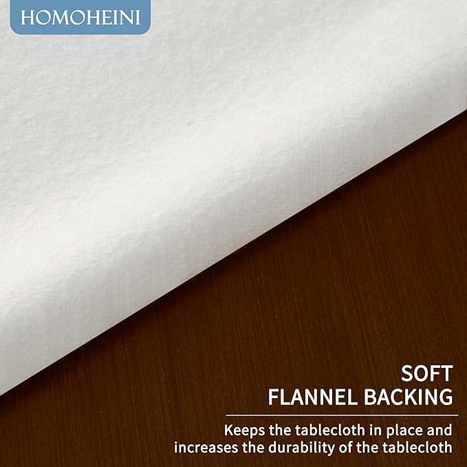 Rectangle Table Cloth, 100% Waterproof Tablecloth Oil Proof Spill Proof Vinyl - Image 6