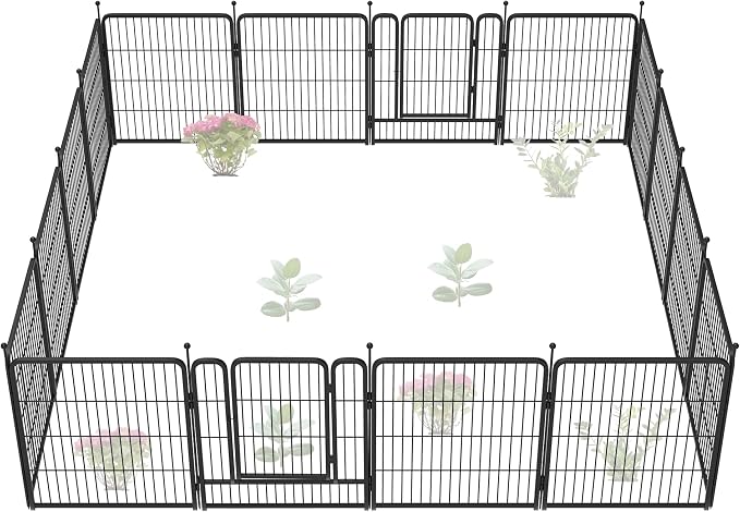 FXW Garden Fence Outdoor for The Yard – 32in x 36.4ft Heavy Duty Metal Animal by FXW