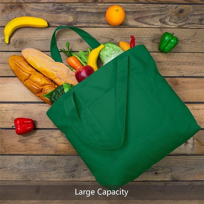 TOPDesign 6-Pack Canvas Tote Bags - Image 4