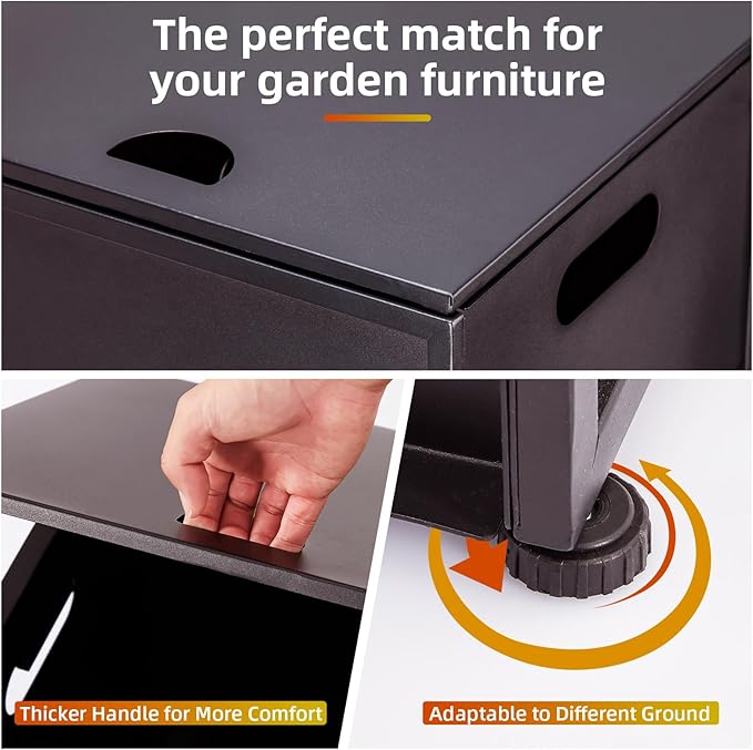 Propane Tank Cover Table with Storage Sides, Dual Function Cover - Image 3
