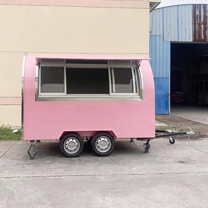 BBQ Food Trucks Pizza Food Trailers Shop Cart Truck Food Trailer - Image 2