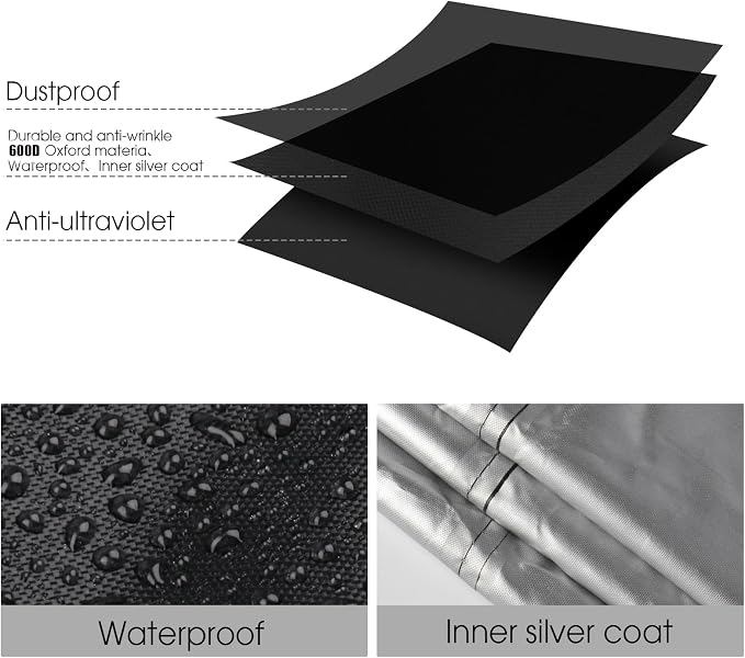 Grill Cover for Pit BOSS 10697 Table Top Wood Grill, Waterproof Gas BBQ Cover - Image 4