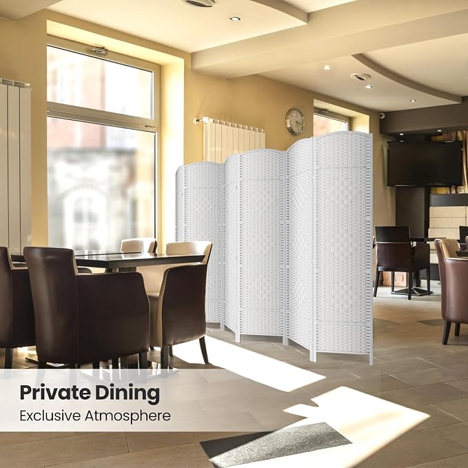 6 Panel Room Divider, 6Ft Folding Privacy Screen, Tall - Image 6