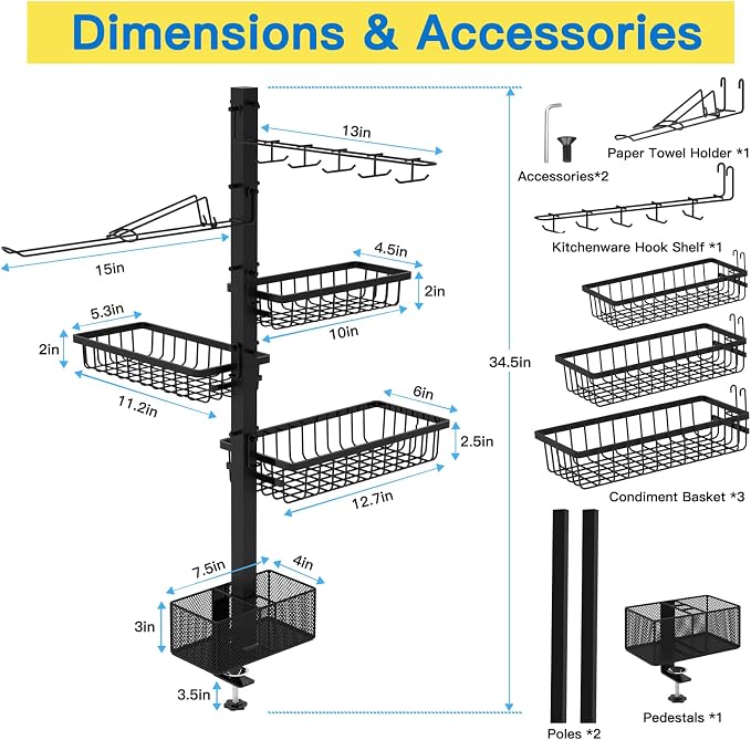 Griddle Caddy Organizer for Blackstone Griddle Accessories, BBQ Grill Picnic - Image 6