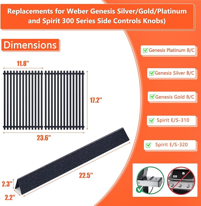 22.5" Flavorizer Bars & 17.5" Grill Grates - Image 2