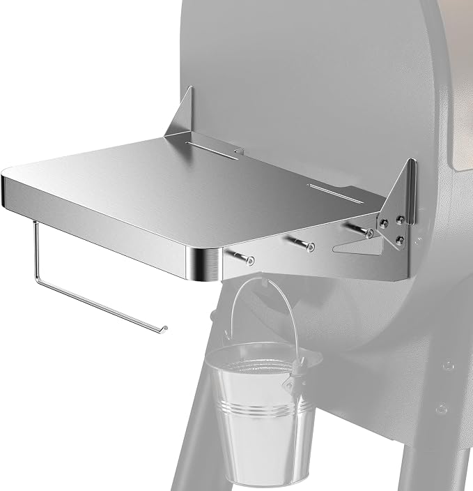 Stanbroil Stainless Grill Side Shelf, Fits Traeger Pro 22, Pro 34, Pro 575 by Stanbroil